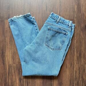 L.L. Bean Natural Fit Jeans 100% Cotton Blue Denim Size 35x29